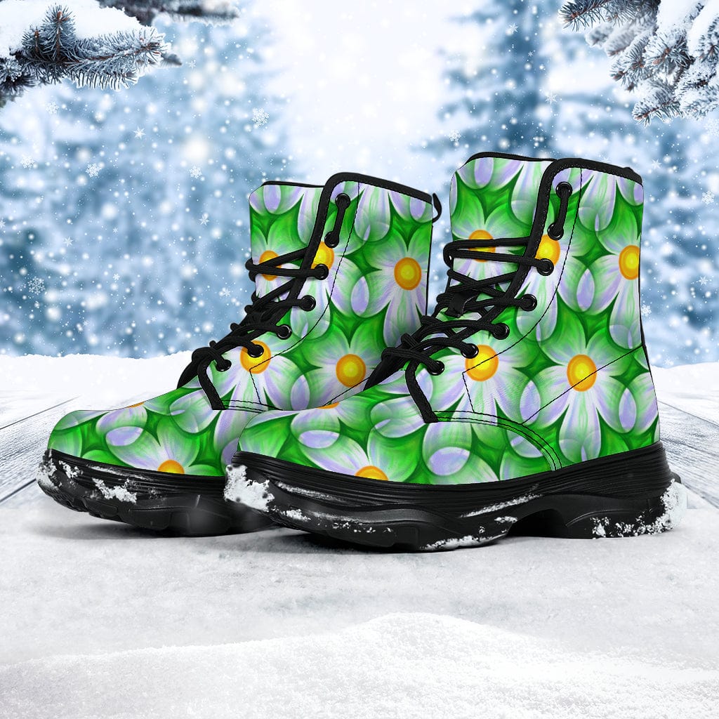 Happy Flowers - Chunky Boots Shoezels™