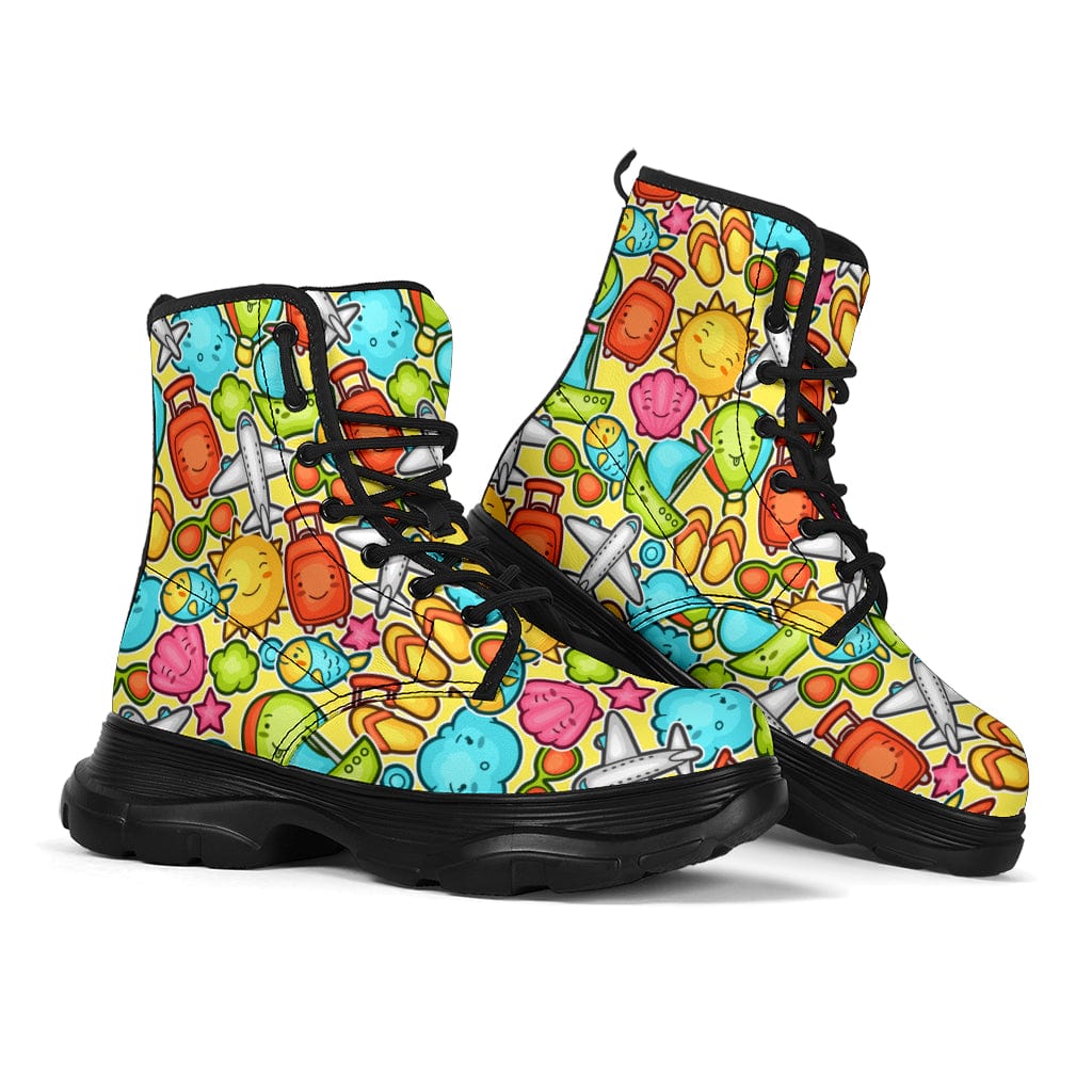 Happy Travellers - Chunky Boots Shoezels™