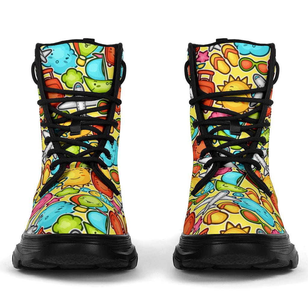 Happy Travellers - Chunky Boots Shoezels™