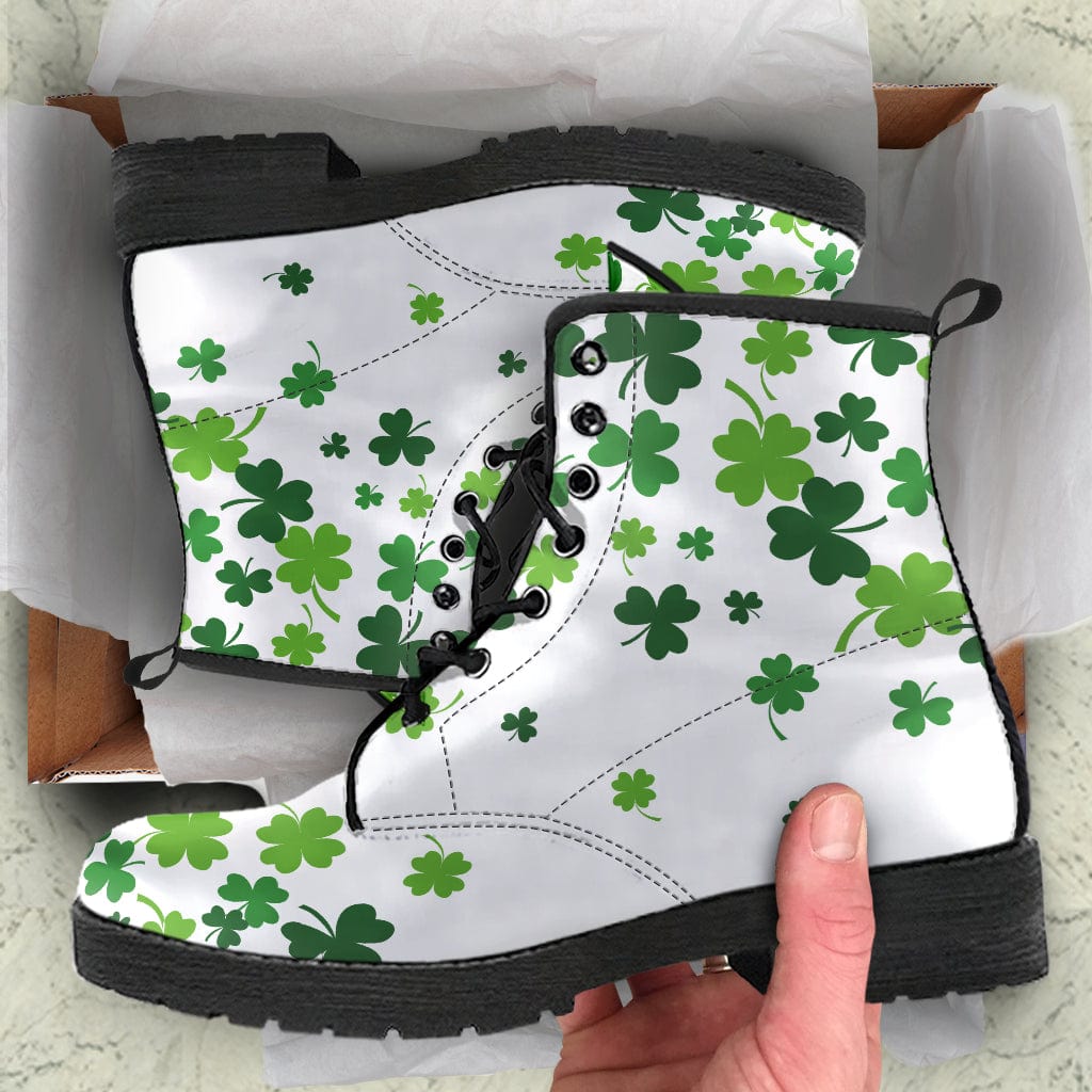 Lucky Clover - Cruelty Free Leather Boots Shoezels™