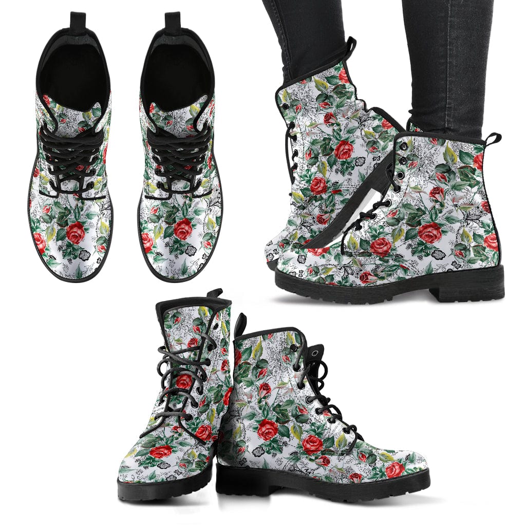 Mini Roses Cruelty Free Leather Boots