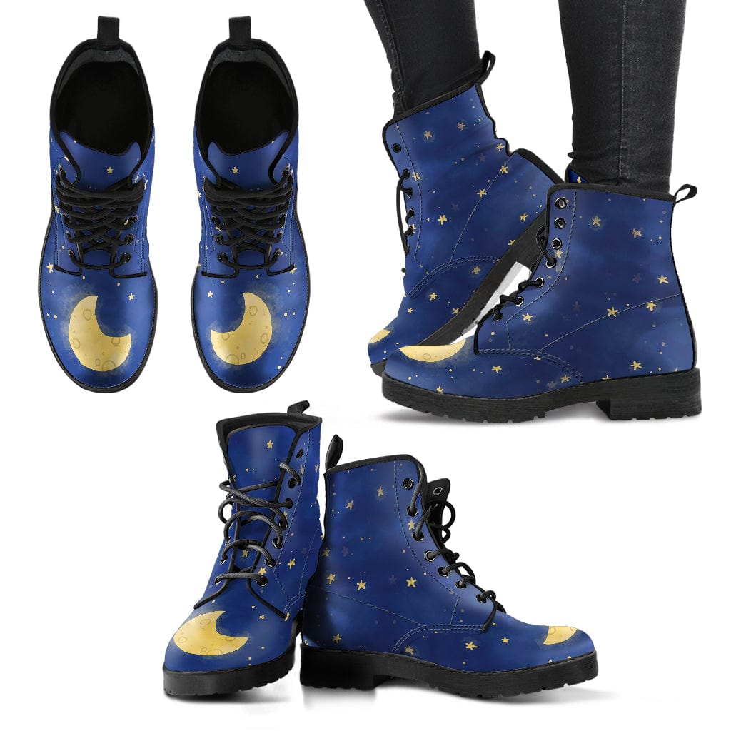 Moon and Stars Cruelty Free Leather Boots