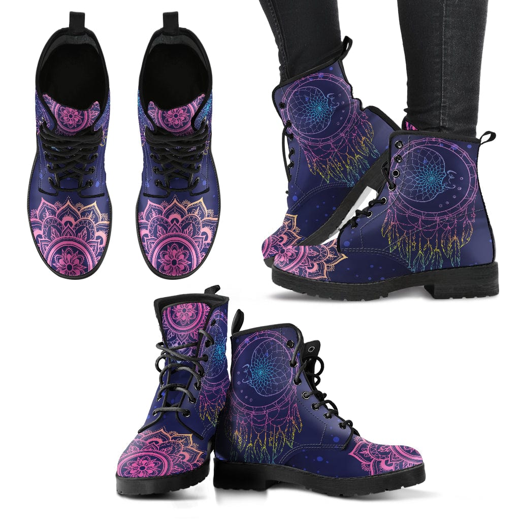 Moon Dream Catcher Cruelty Free Leather Boots