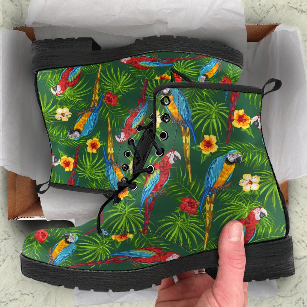 Parrot - Cruelty Free Leather Boots Shoezels™