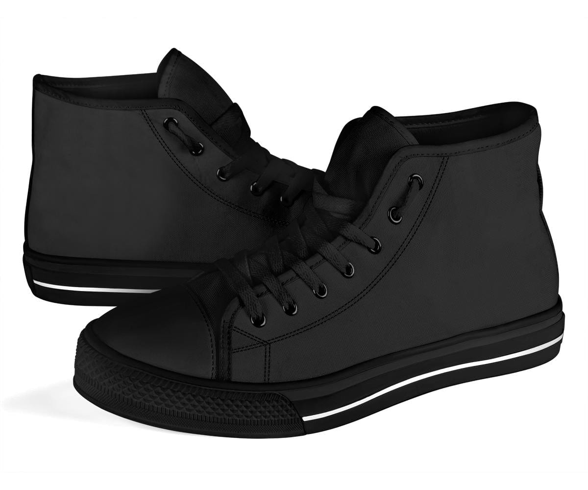 Plain Black - High Tops Shoezels™