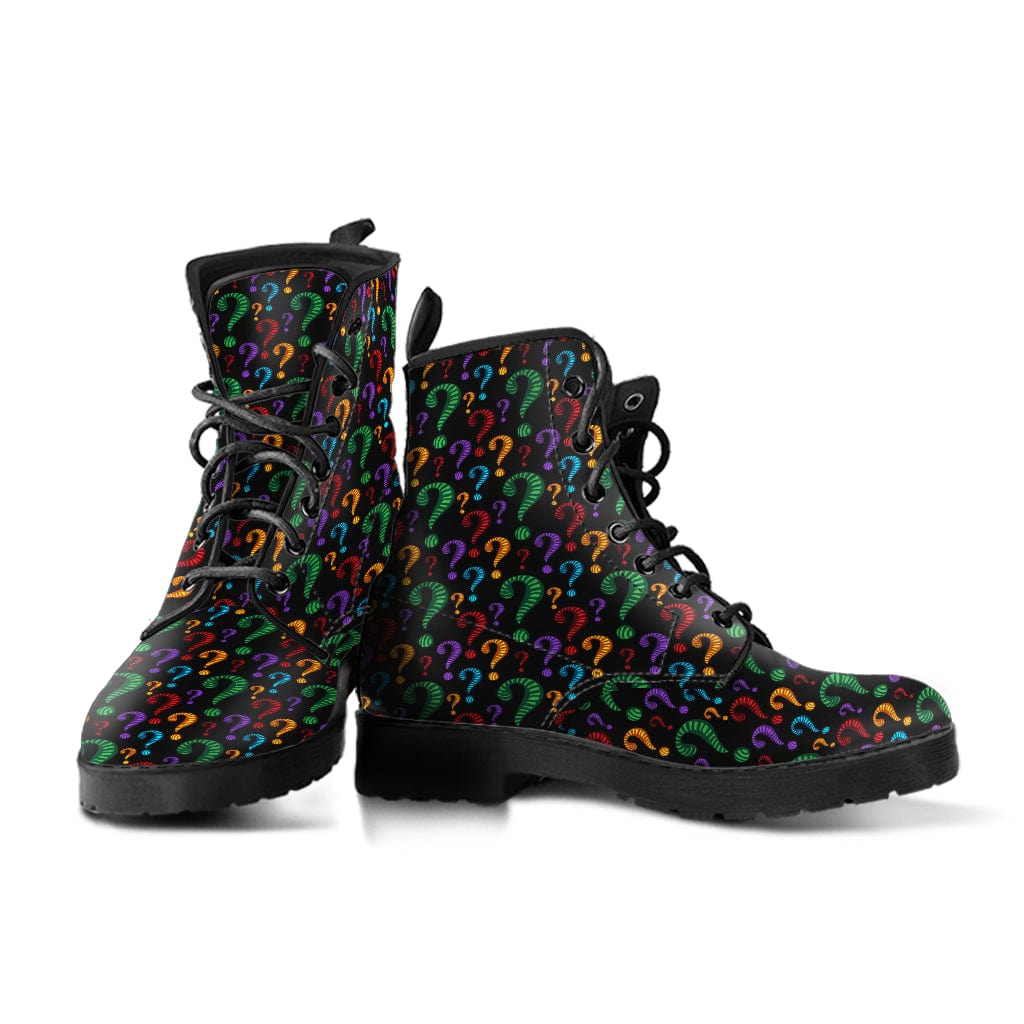 Question Mark - Cruelty Free Leather Boots Shoezels™