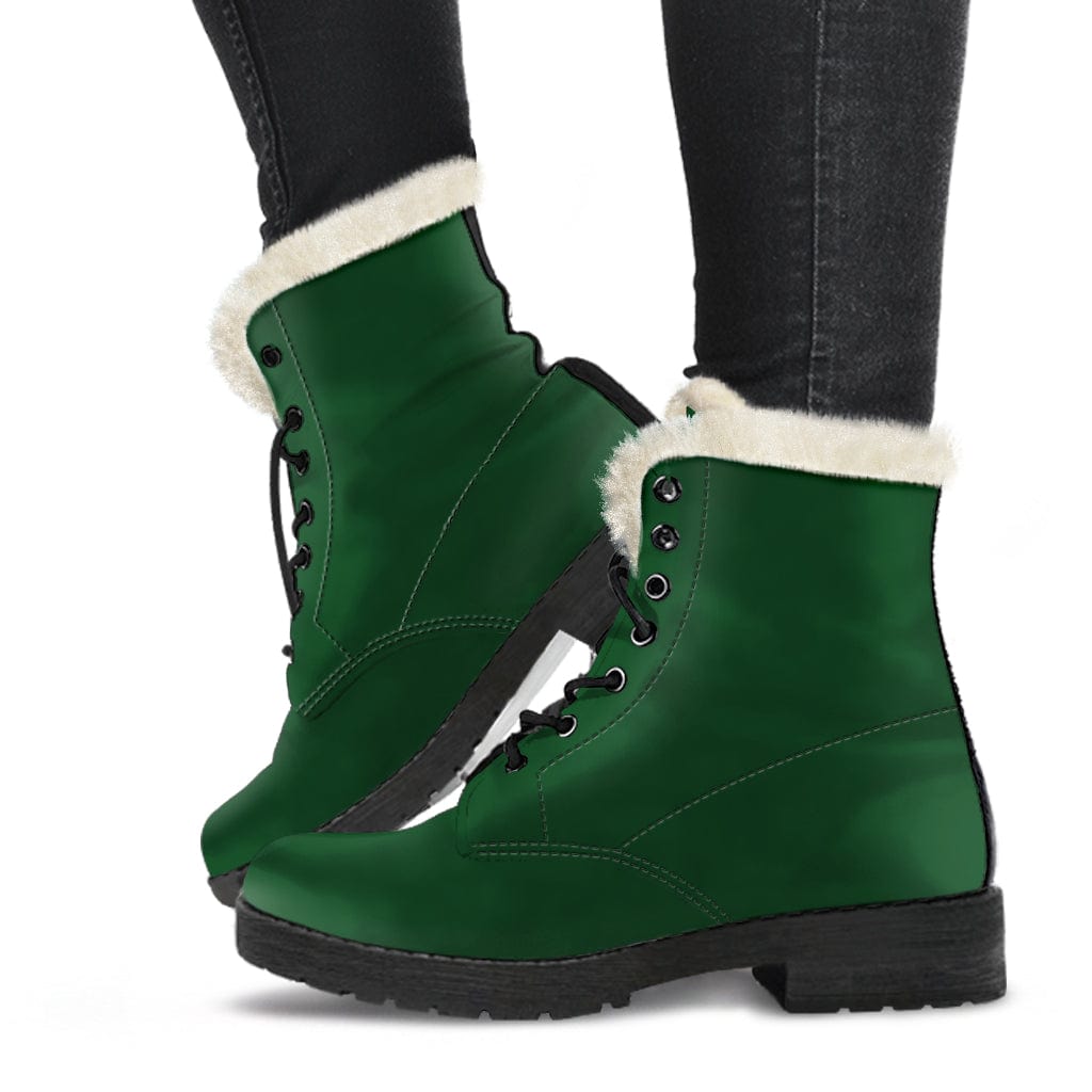Racing Green - Cruelty Free Fur Lined Boots Shoezels™