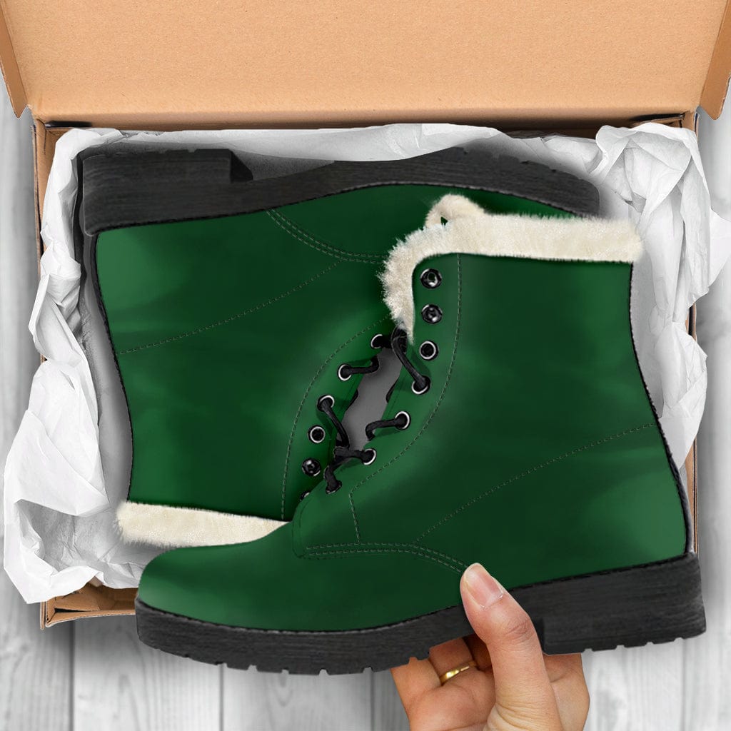 Racing Green - Cruelty Free Fur Lined Boots Shoezels™