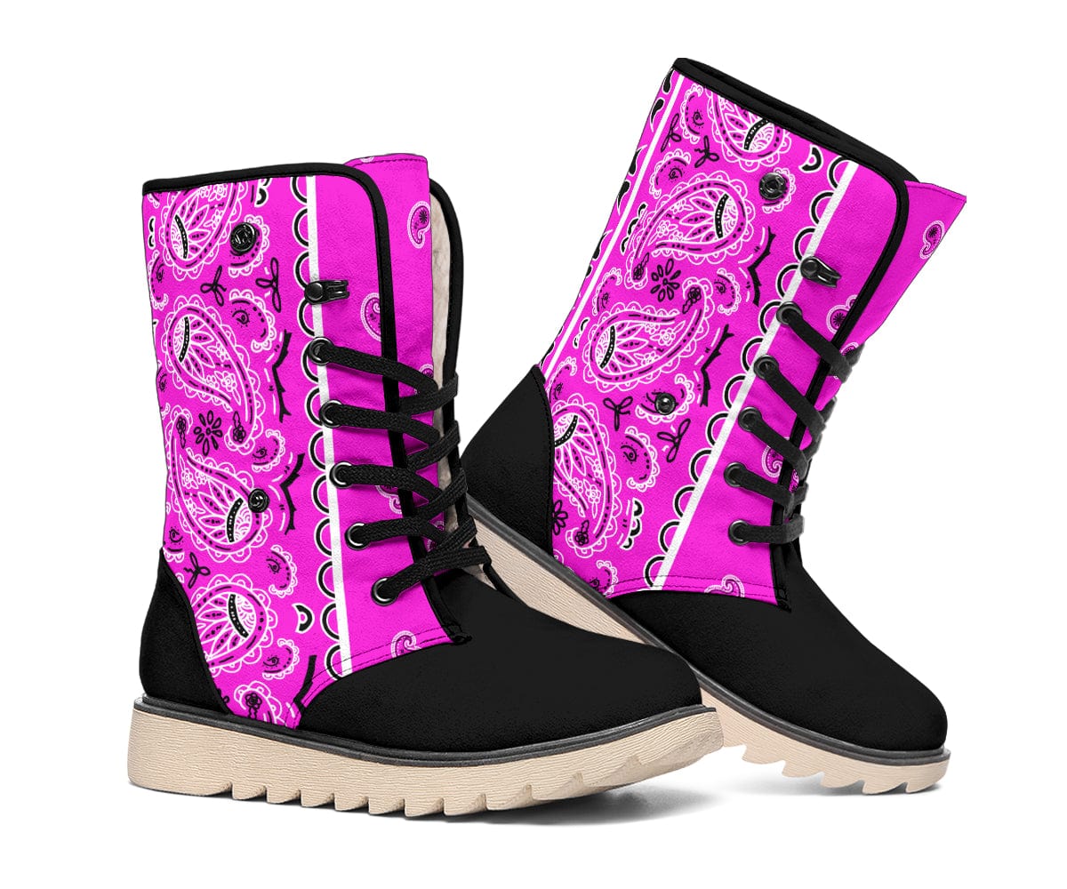 Shoe Abruptly Pink Bandana Women's Polar Boots