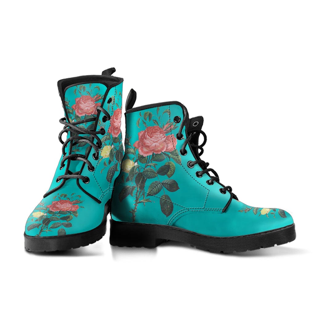Shoe Floral Rose Cruelty Free Leather Boot
