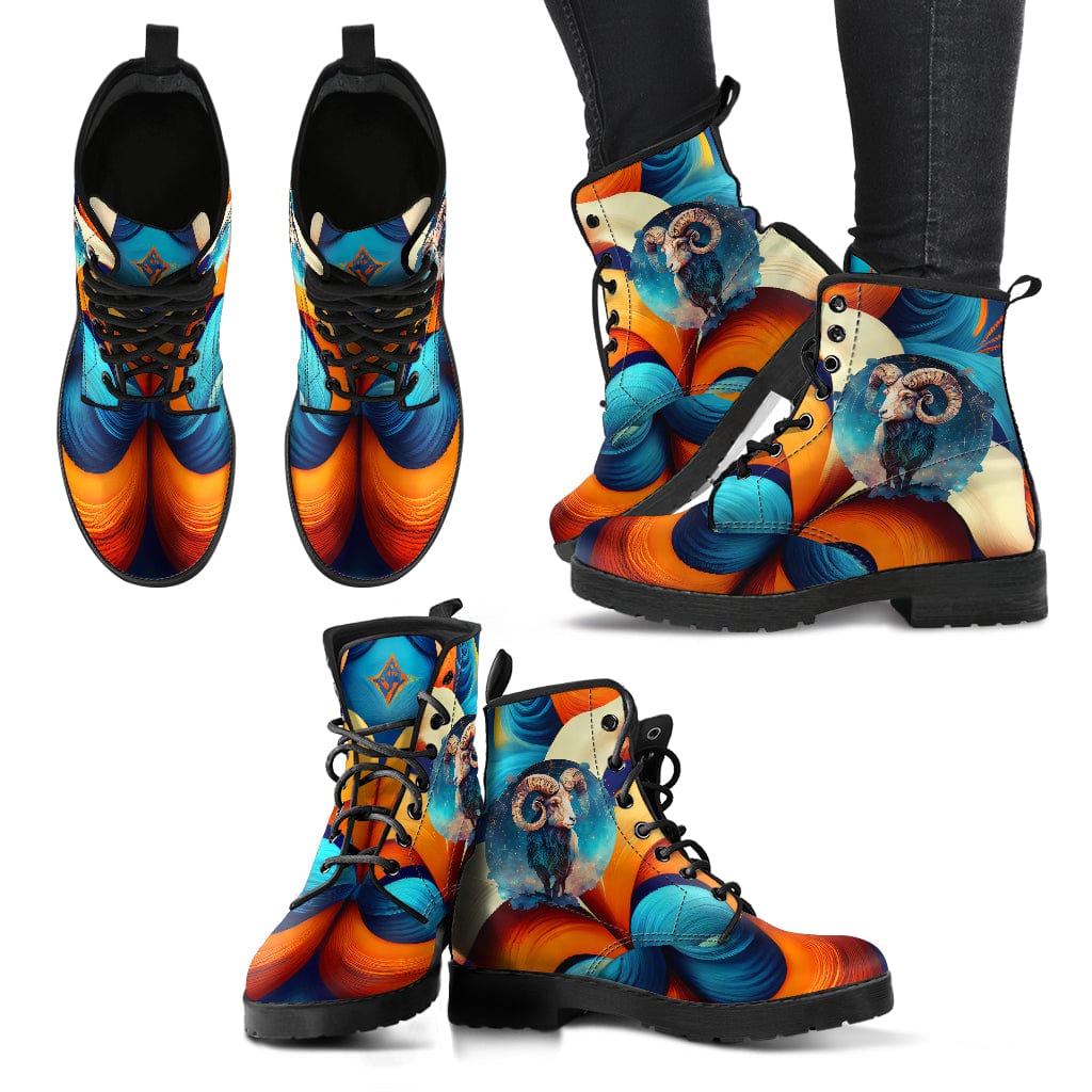 Aries Zodiac - Leather Boots Shoezels™ Shoes | Boots | Sneakers