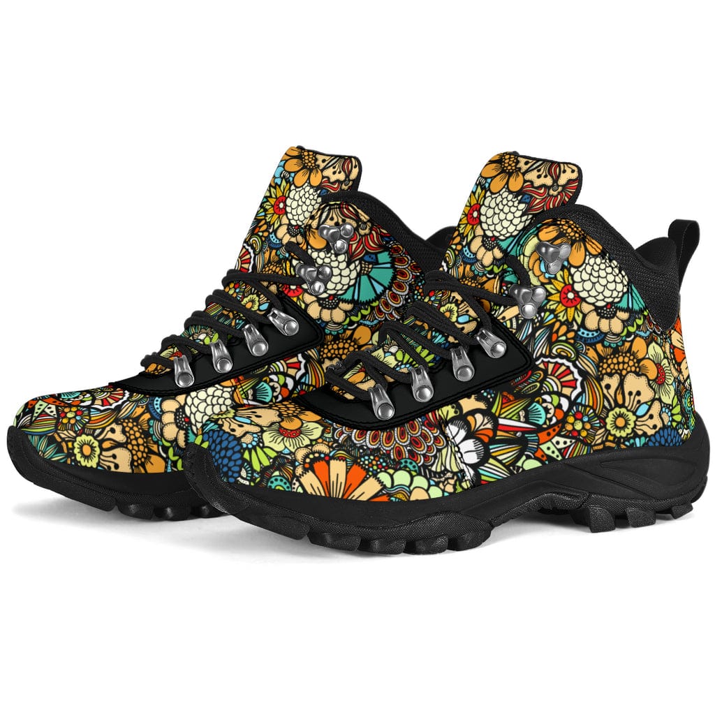 Artsy Flowers - Alpine Boots Shoezels™ Shoes | Boots | Sneakers