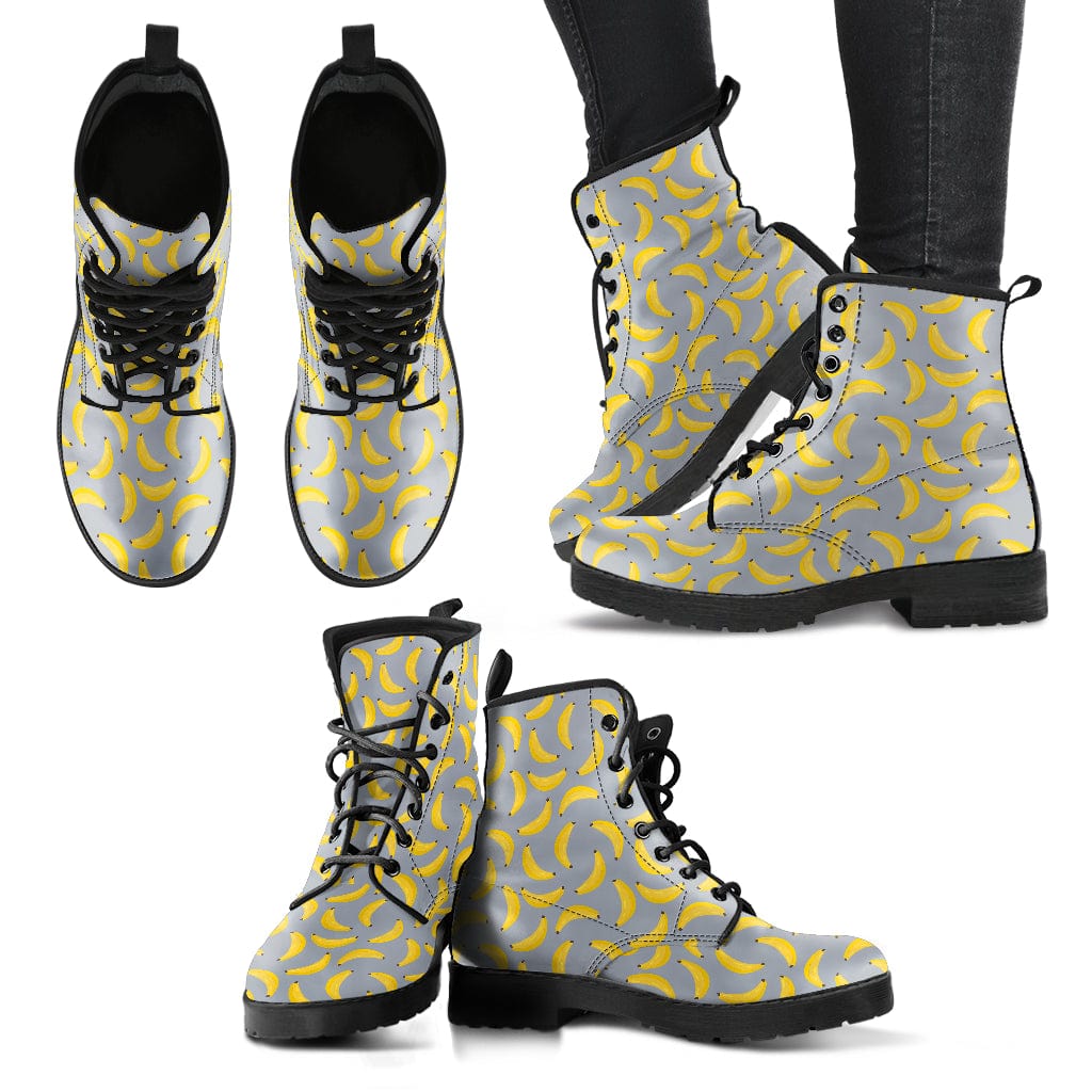 Banana - Leather Boots Shoezels™ Shoes | Boots | Sneakers
