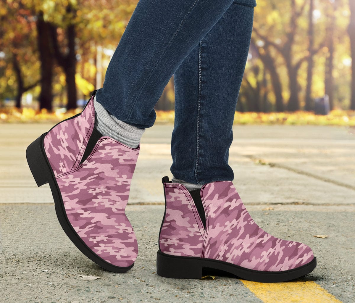 Berry Camouflage - Fashion Boots