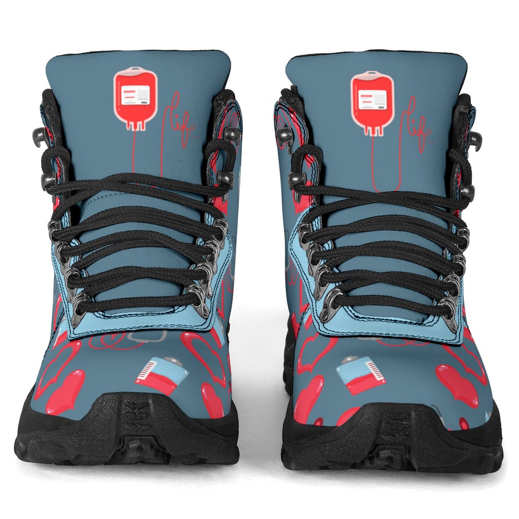 Blood Donation - Alpine Boots Shoezels™ Shoes | Boots | Sneakers