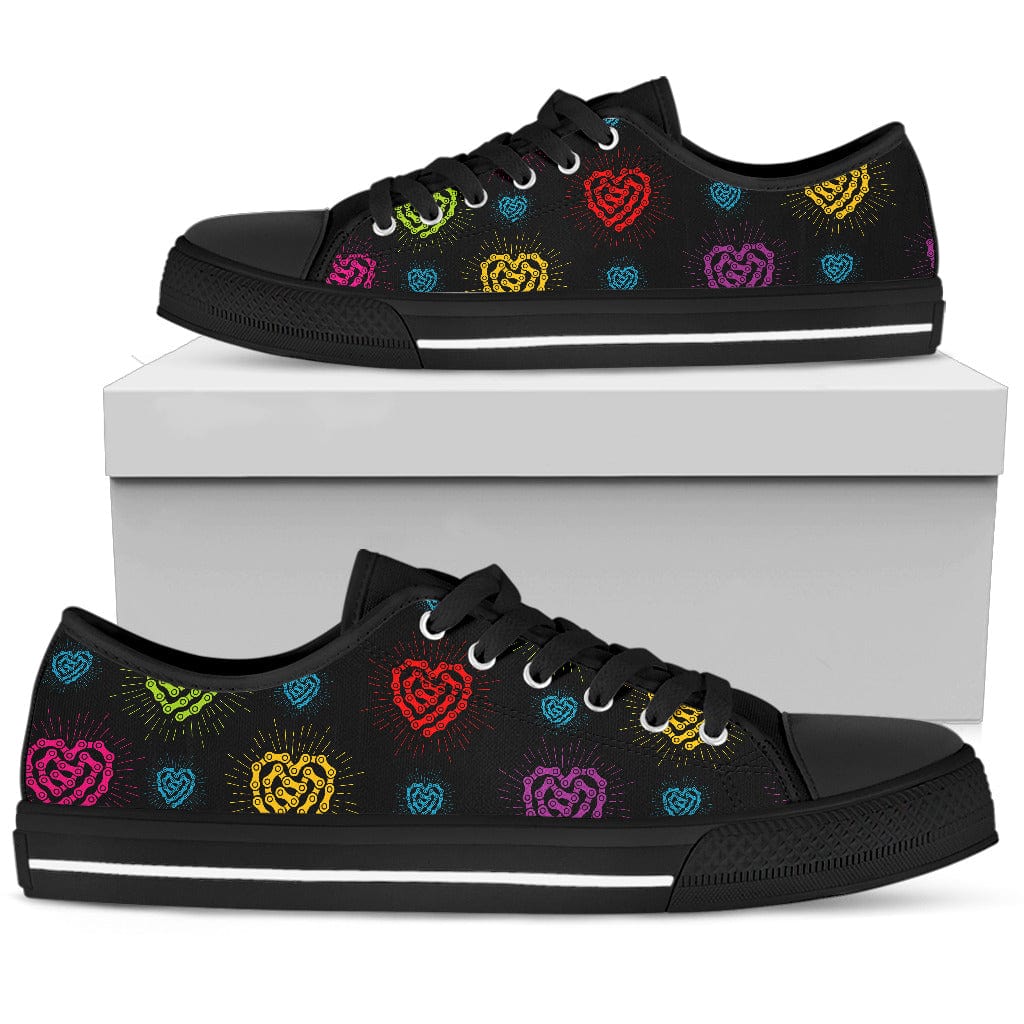 Chain Heart - Low Tops Shoezels™ Shoes | Boots | Sneakers
