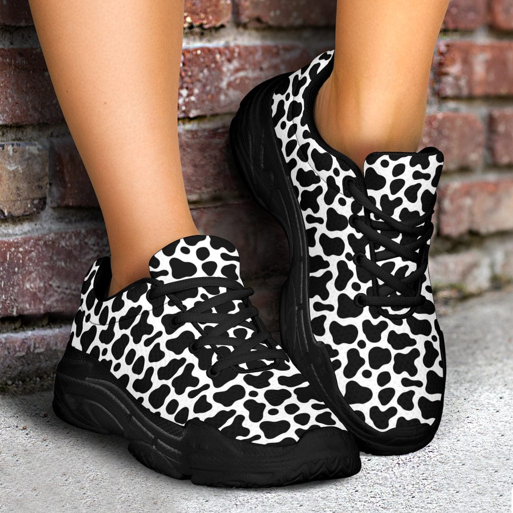 Cow Pattern - Chunky Sneakers Shoezels™ Shoes | Boots | Sneakers