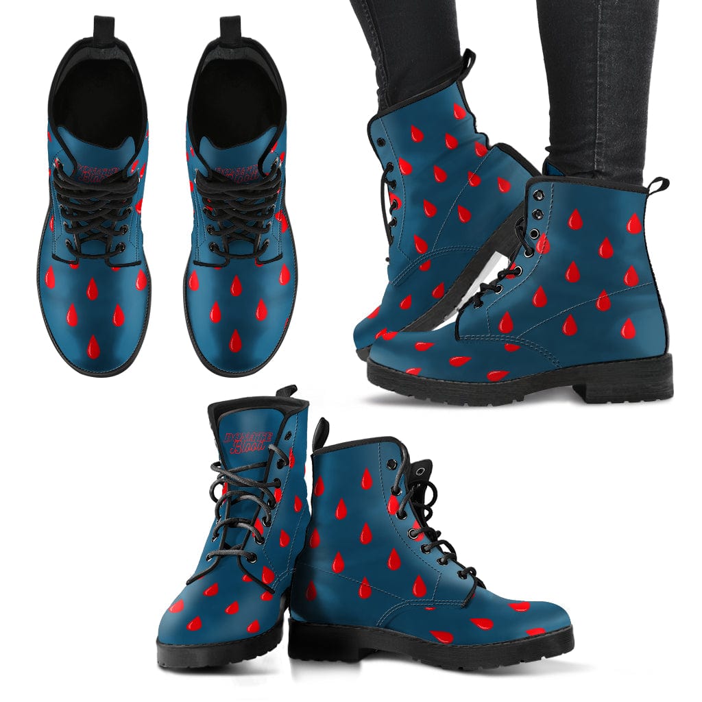 Donate Blood - Cruelty Free Leather Boots Shoezels™ Shoes | Boots | Sneakers