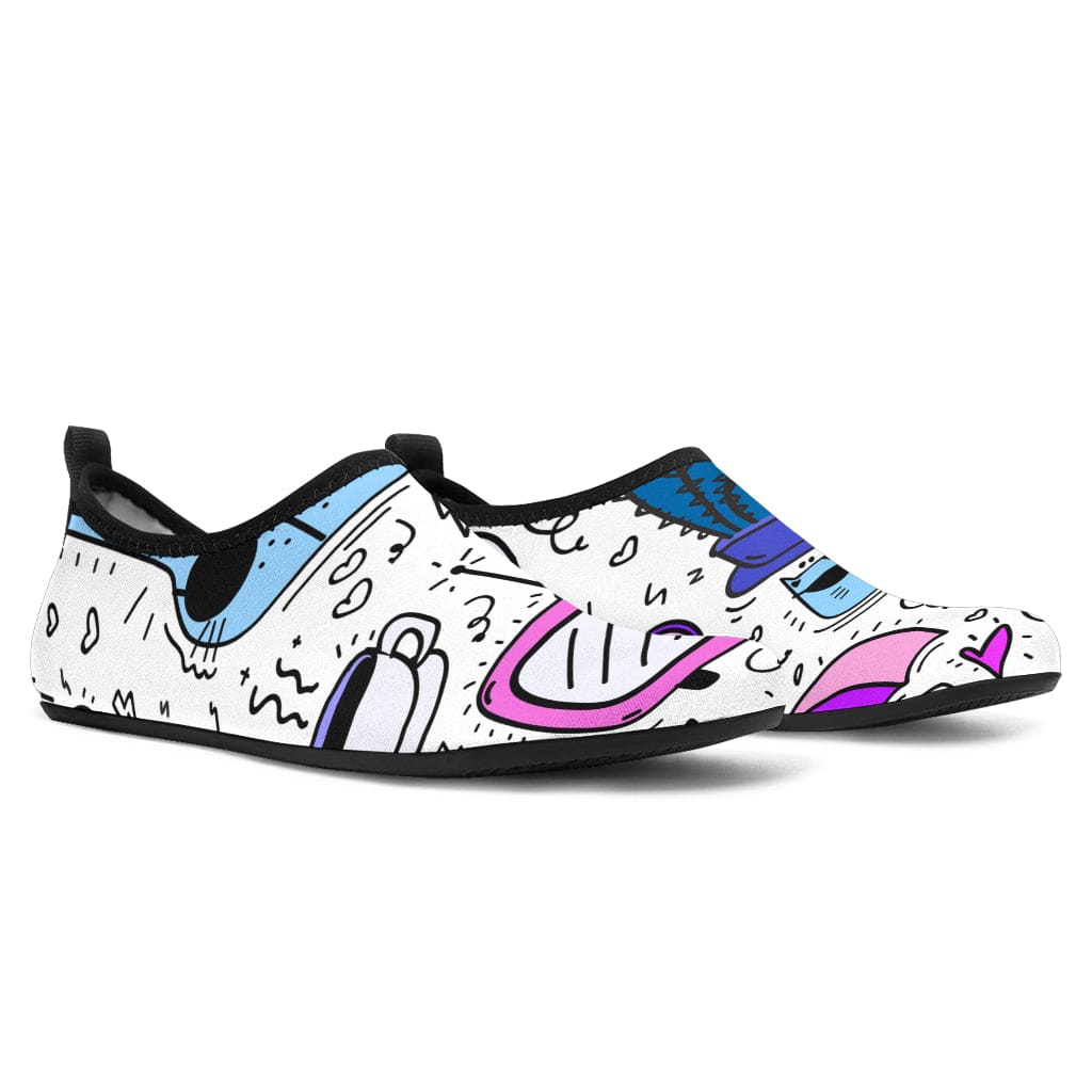 Doodles - Aqua Shoes Shoezels™ Shoes | Boots | Sneakers