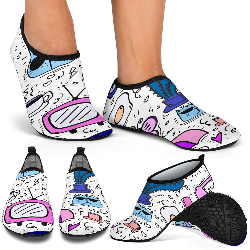 Doodles - Aqua Shoes Shoezels™ Shoes | Boots | Sneakers