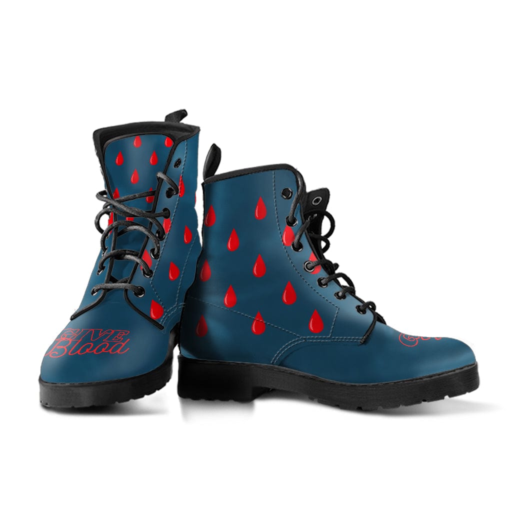 Give Blood - Cruelty Free Leather Boots Shoezels™ Shoes | Boots | Sneakers