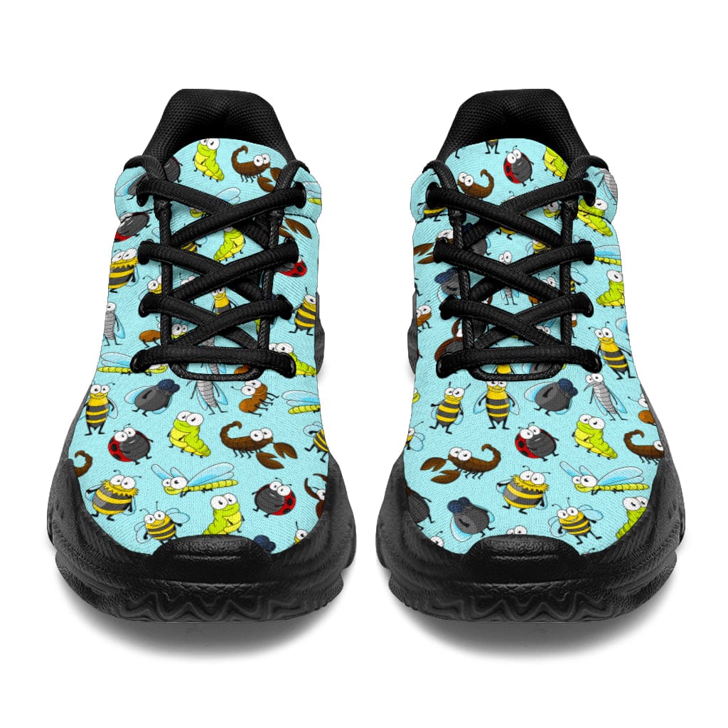 Happy Bugs - Chunky Sneakers (White) Shoezels™ Shoes | Boots | Sneakers