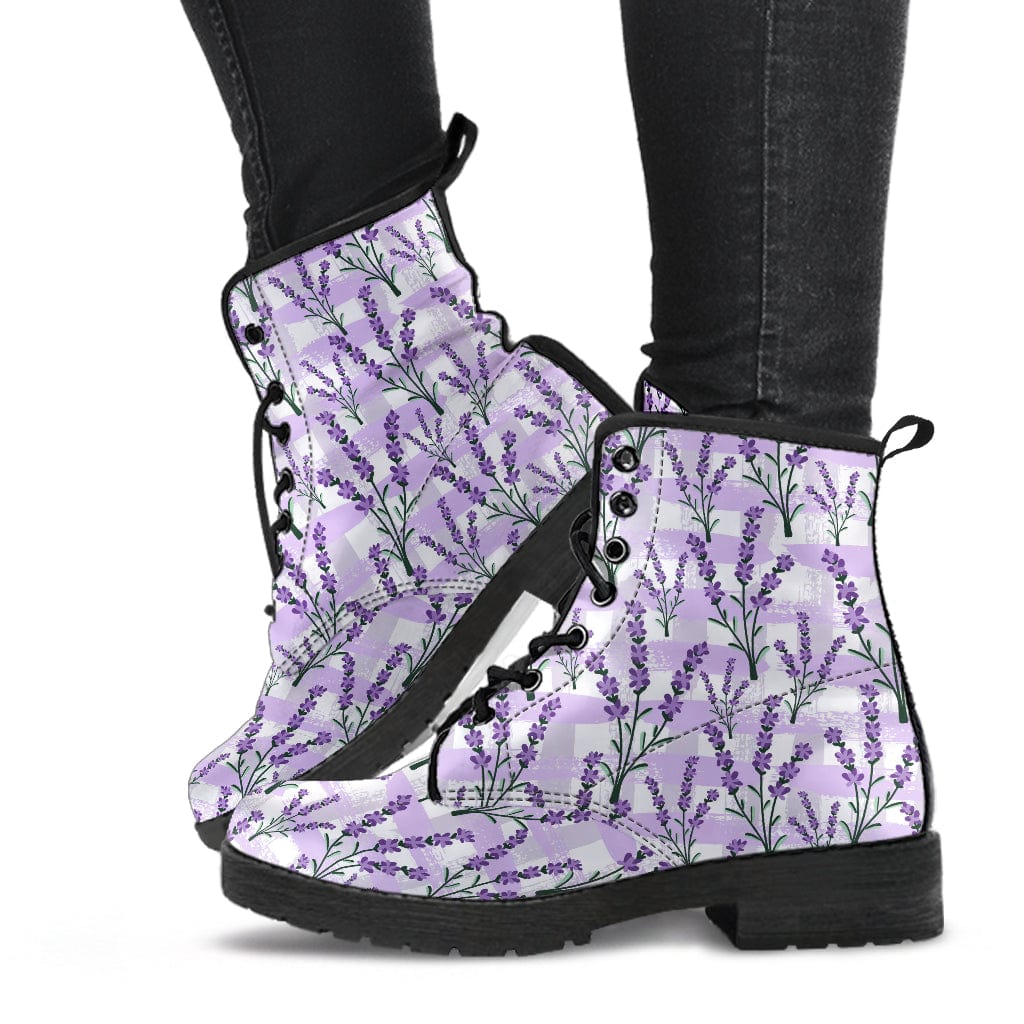 Lavender - Cruelty Free Leather Boots Shoezels™ Shoes | Boots | Sneakers