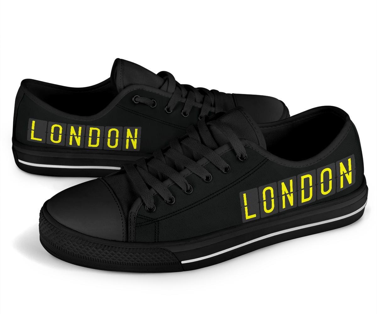 LONDON (Black) - Low Tops Shoezels™ Shoes | Boots | Sneakers