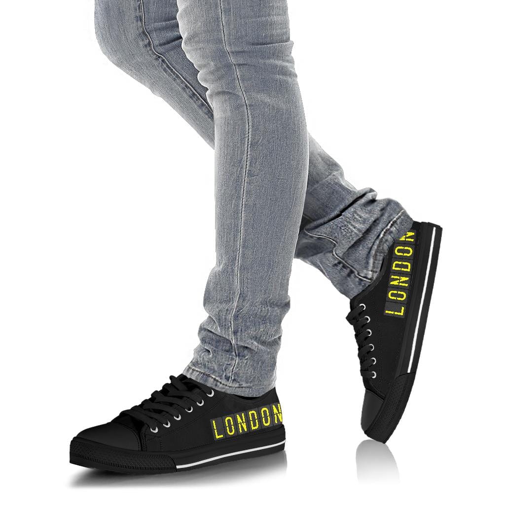 LONDON (Black) - Low Tops Shoezels™ Shoes | Boots | Sneakers