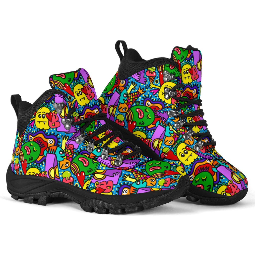 Monster Doodle - Alpine Boots Shoezels™ Shoes | Boots | Sneakers