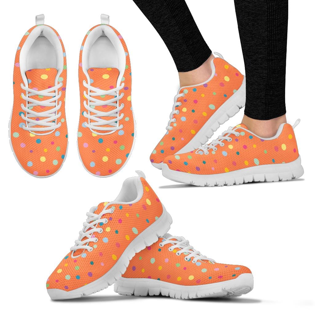 Orange Spotty Sneakers