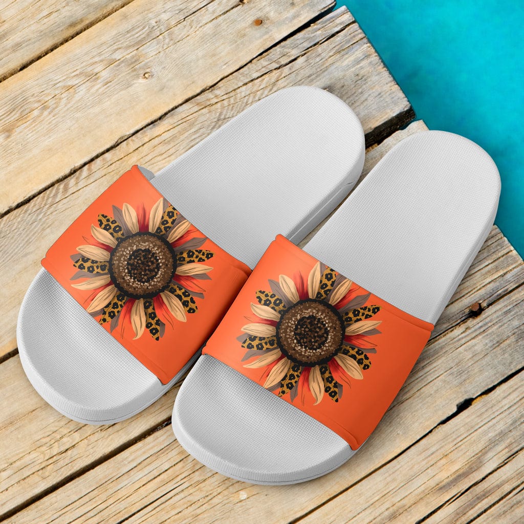 Orange Sunflower - Slider Shoes