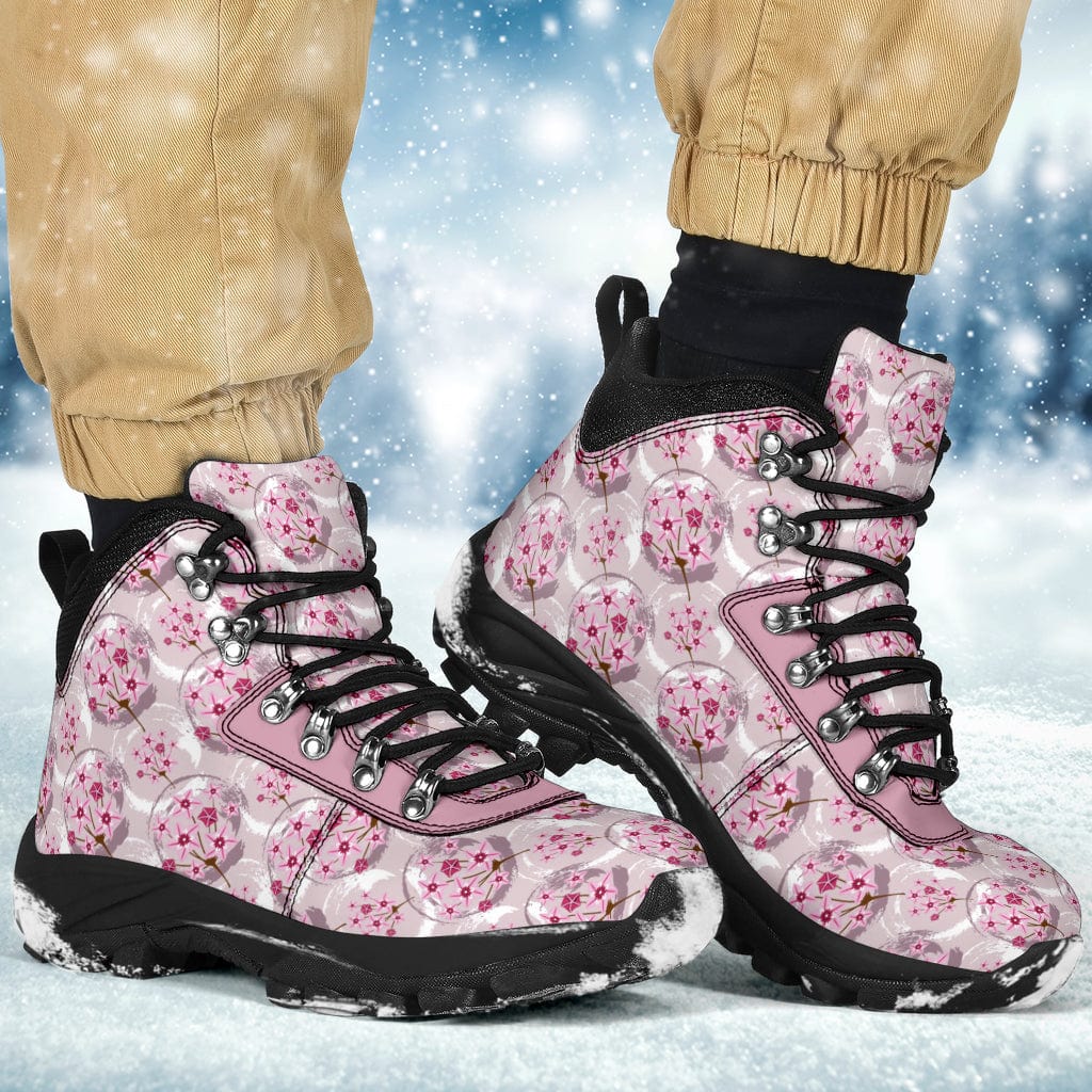 Pink Floral Ball - Alpine Boots Shoezels™ Shoes | Boots | Sneakers