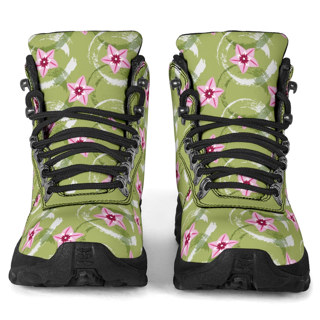 Pink Flower - Alpine Boots Shoezels™ Shoes | Boots | Sneakers