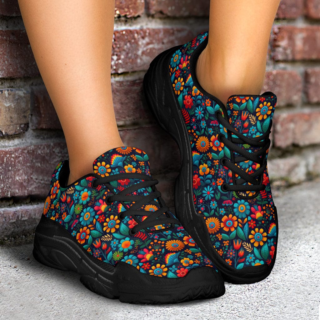 Pretty Petals - Chunky Sneakers Shoezels™ Shoes | Boots | Sneakers