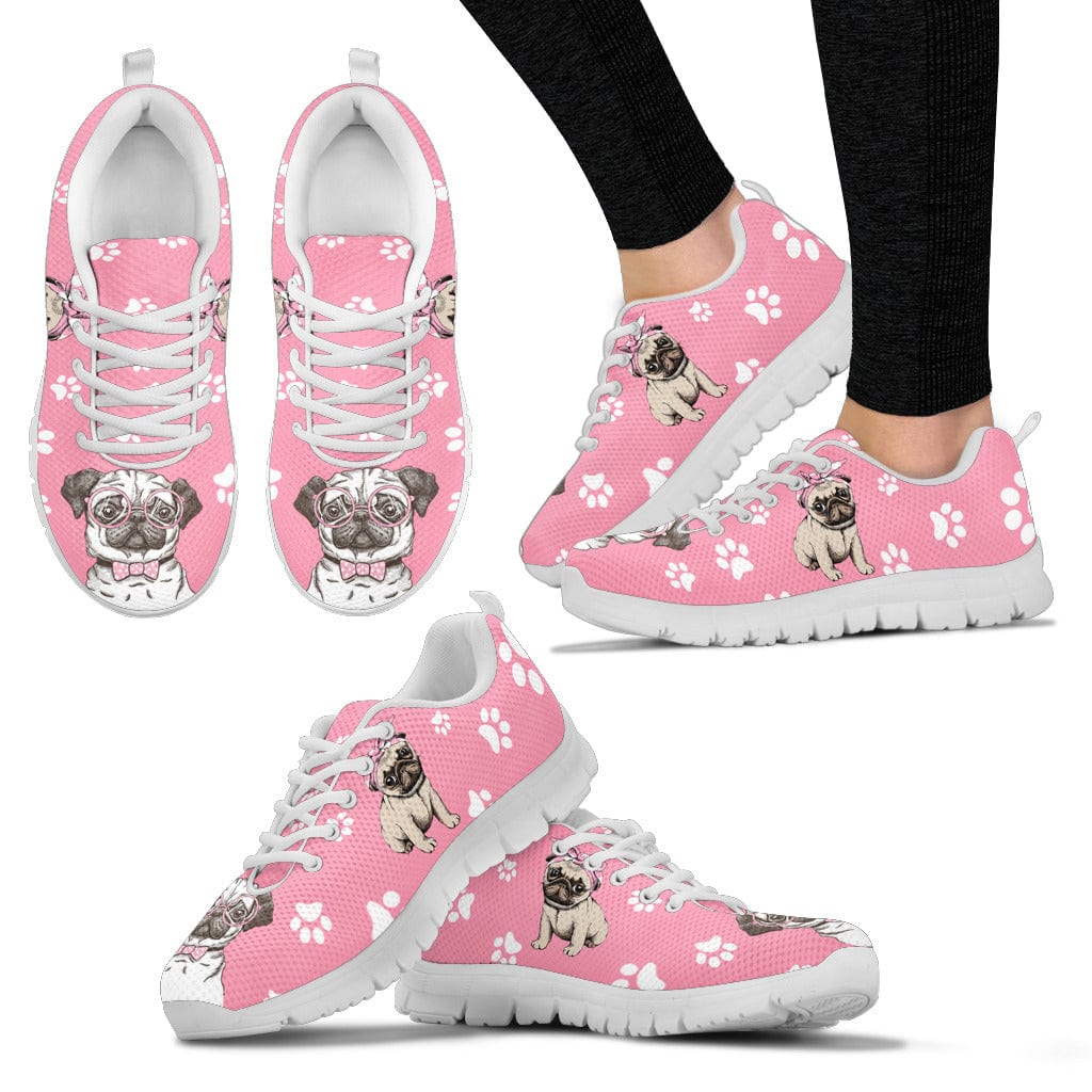 Pug Dog Women's Sneakers Shoezels™ Shoes | Boots | Sneakers