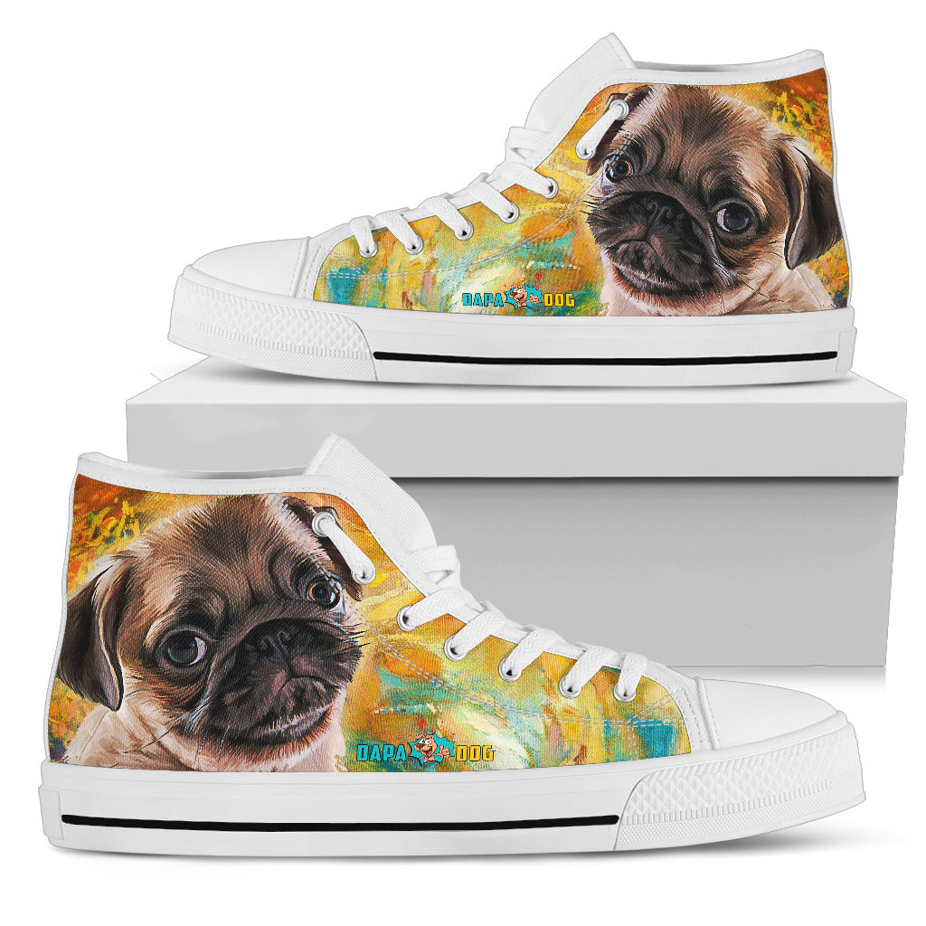 Pug - High Tops Shoezels™ Shoes | Boots | Sneakers