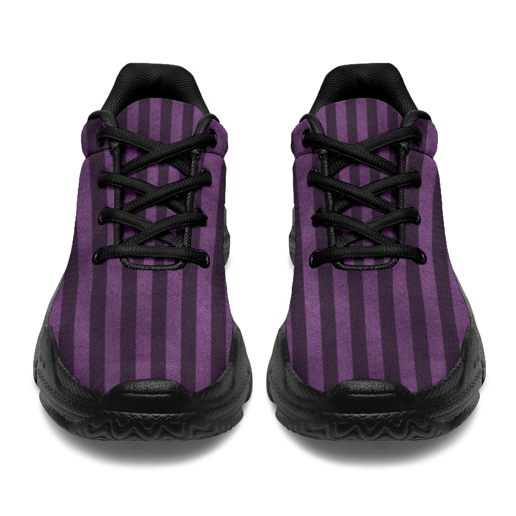 Purple Stripe Chunky Sneakers Shoezels™ Shoes | Boots | Sneakers