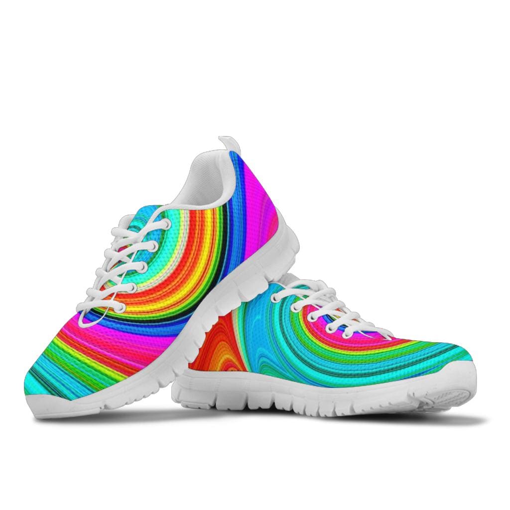 Rainbow Swirl - Sneakers Shoezels™ Shoes | Boots | Sneakers