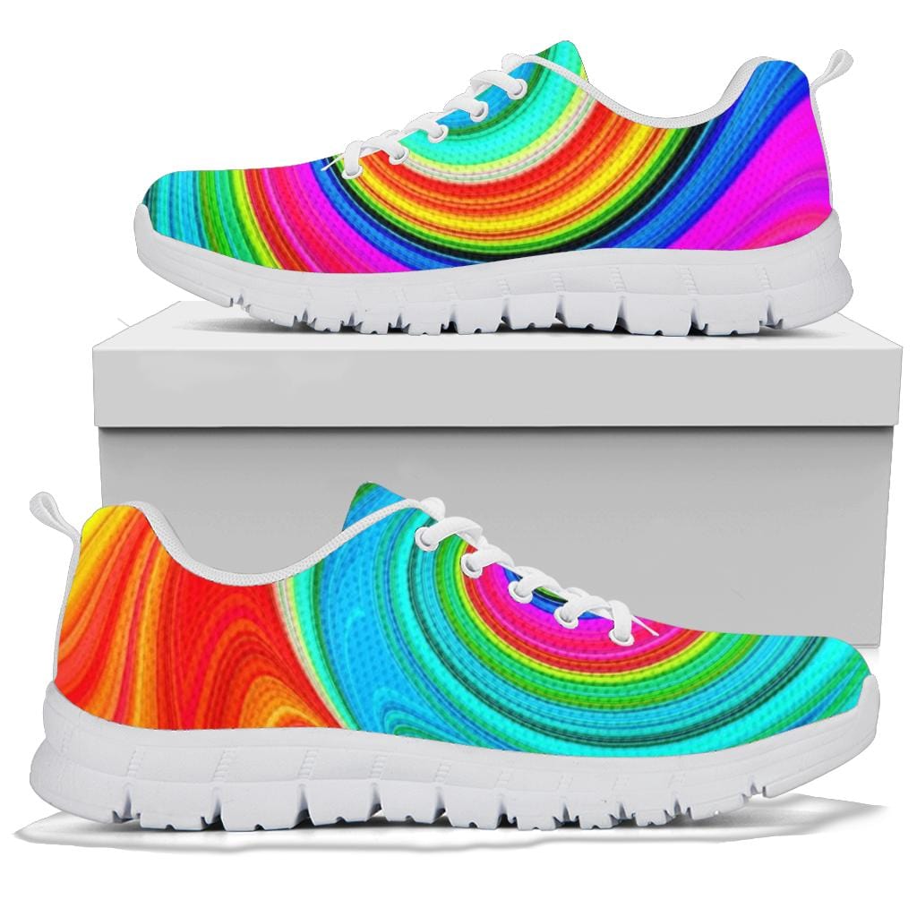 Rainbow Swirl - Sneakers Shoezels™ Shoes | Boots | Sneakers