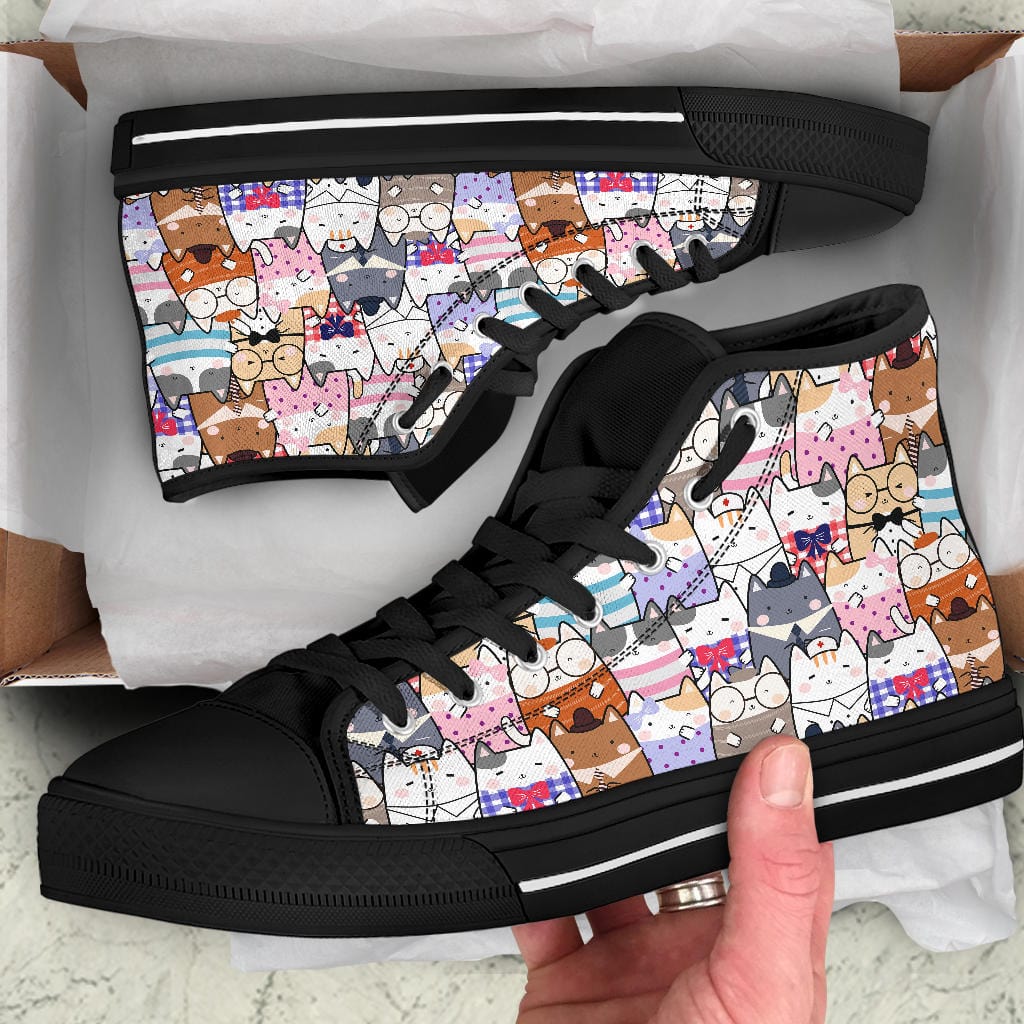 Sassy Cat - High Tops Shoezels™ Shoes | Boots | Sneakers