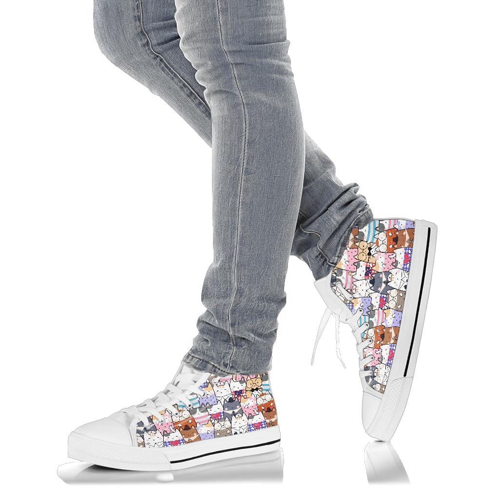 Sassy Cat - High Tops Shoezels™ Shoes | Boots | Sneakers