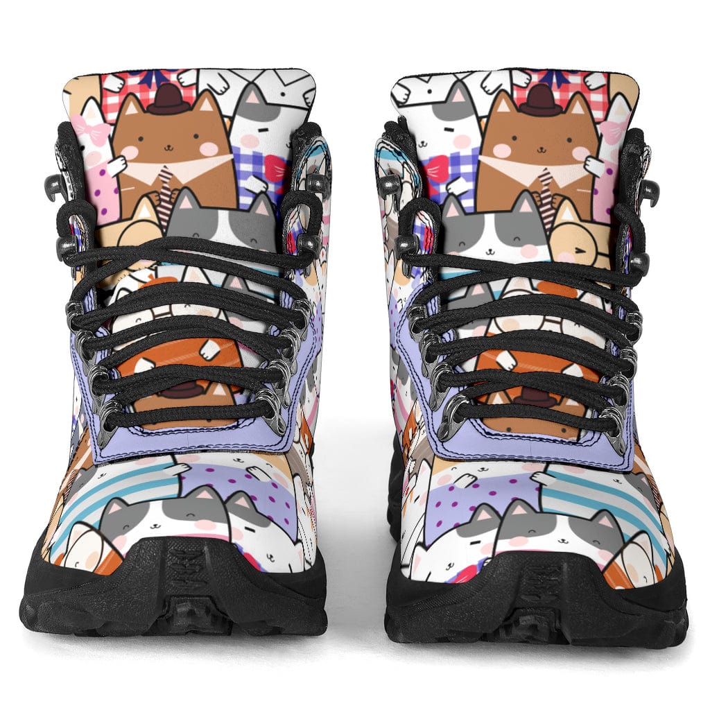 Sassy Cat Purple Variant - Alpine Boots Shoezels™ Shoes | Boots | Sneakers