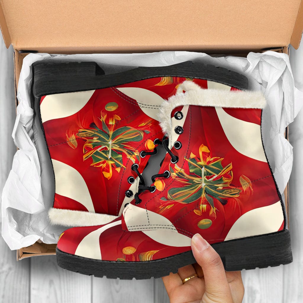 Shoes A Very Abstract Christmas - Cruelty Free Fur Lined Boots