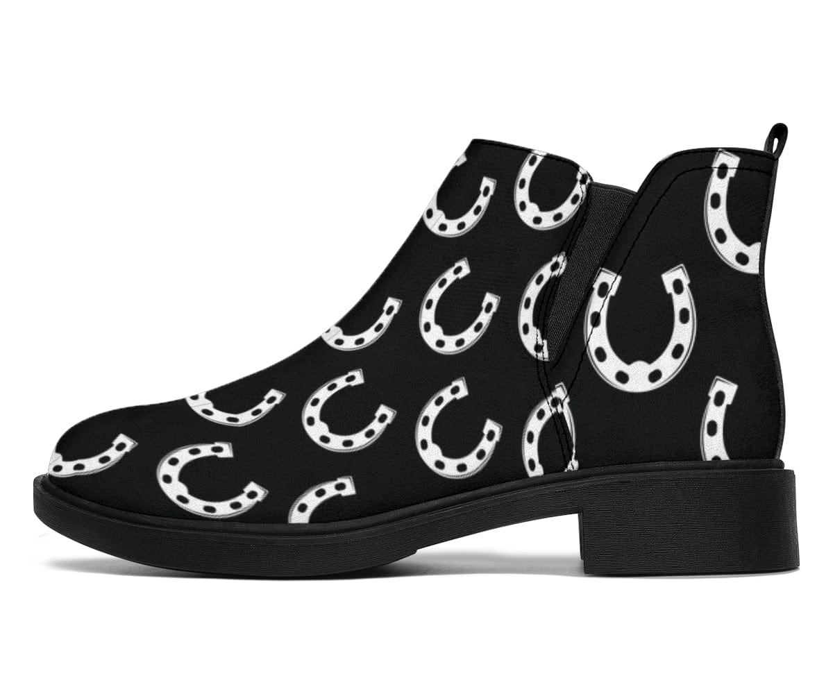 Shoes Black Horseshoe - Fashion Boots Shoezels™ Shoes | Boots | Sneakers