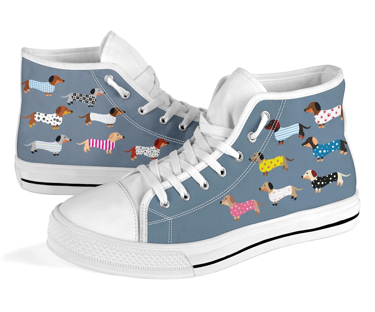 Shoes Dachshunds A Plenty - High Tops Shoezels™ Shoes | Boots | Sneakers