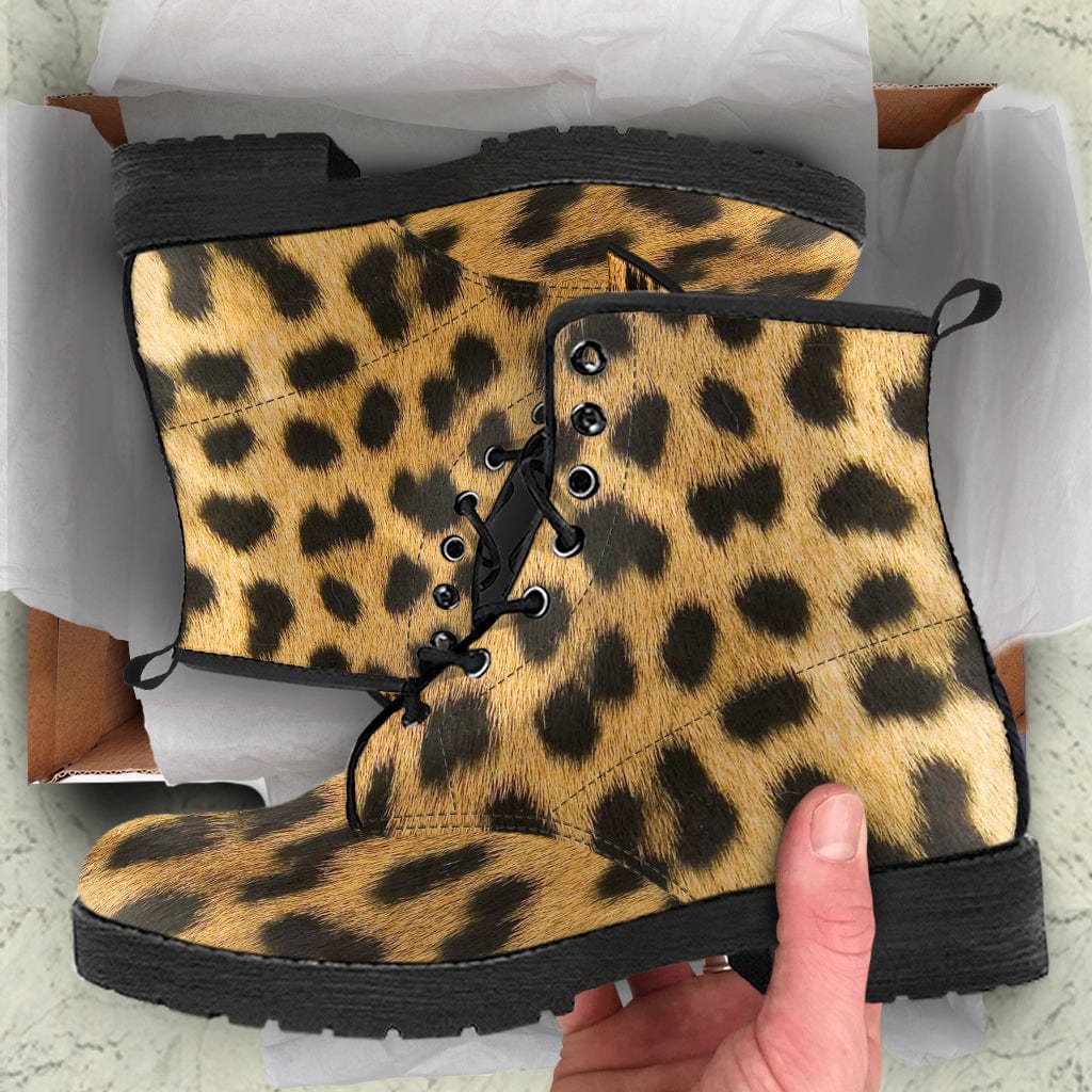 Shoes Leopard Print Cruelty Free Leather Boots