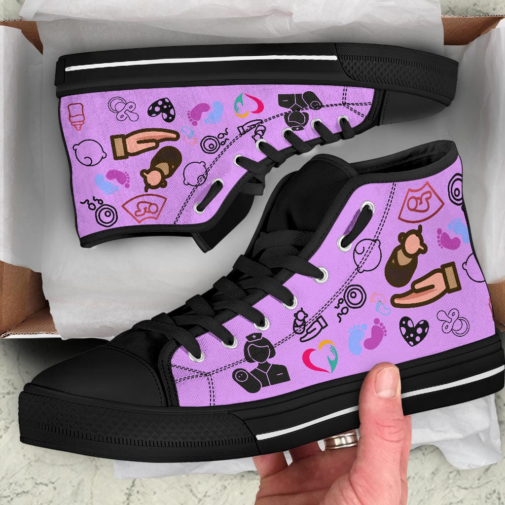 Shoes Midwife Doodle - High Tops Shoezels™ Shoes | Boots | Sneakers