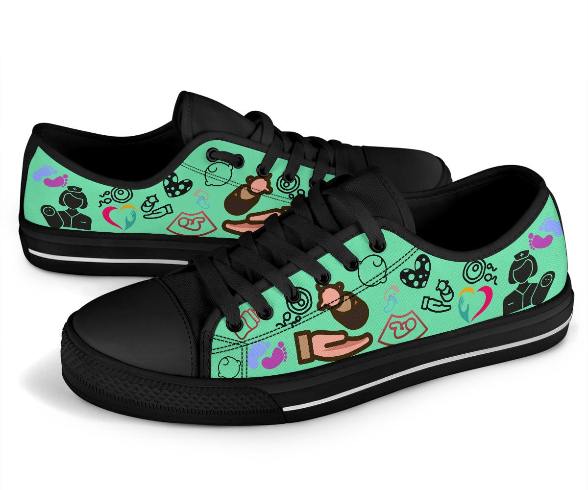 Shoes Midwife Doodle - Low Tops Shoezels™ Shoes | Boots | Sneakers