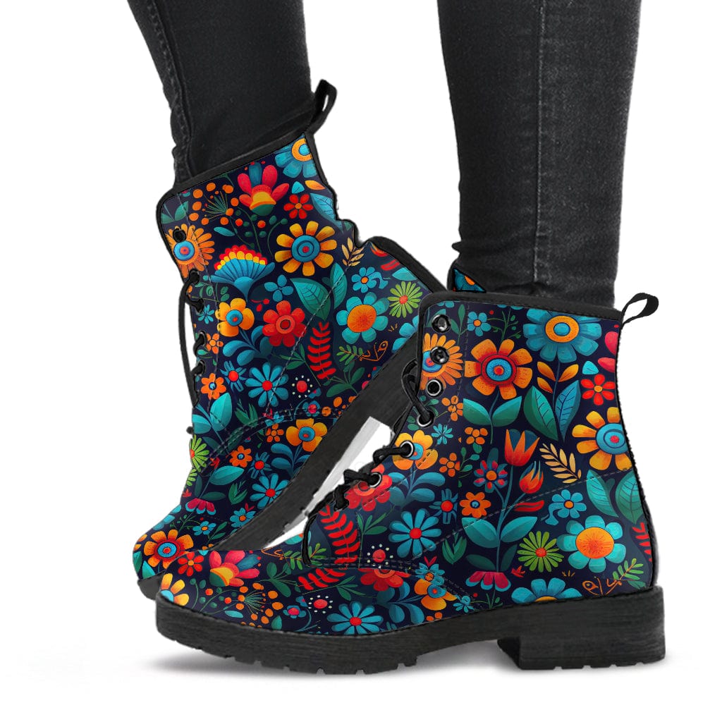 Shoes Pretty Petals - Cruelty Free Leather Boots Shoezels™ Shoes | Boots | Sneakers